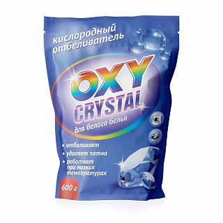 Отбеливатель кислородный Oxy crystal, для белого белья, 600 г фото