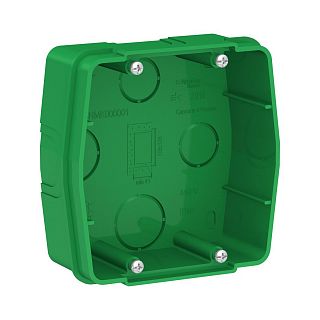 Коробка установочная для силовых розеток Systeme (Schneider) Electric Blanca BLNMK000001, зеленая фото