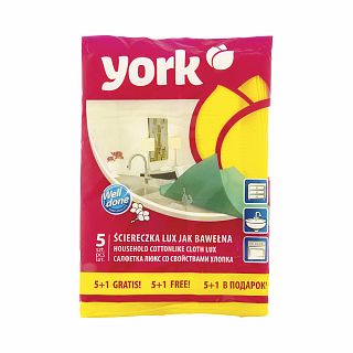 Салфетки York Люкс (сверхвлаговпитывающие), упаковка 6 шт фото