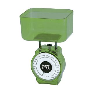 Весы кухонные механические Homestar HS-3004М, до 1 кг, зеленые фото