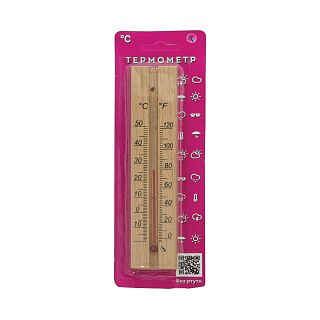 Термометр комнатный ТБ-206, деревянный фото