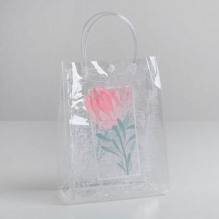 Пакет подарочный Дарите Счастье Flowers, 18 х 23 х 10 см фото