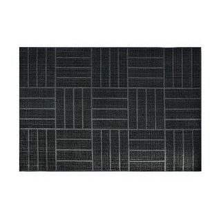 Коврик придверный SunStep Паркет, резиновый, 40 x 60 см, черный фото