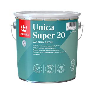 Лак уретано-алкидный полуматовый Unica Super 20 (Уника Супер 20) TIKKURILA 2,7 л (база EP) фото