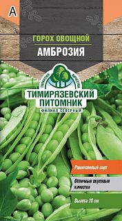 Семена Тимирязевский питомник Горох овощной Амброзия, раннеспелый, 10 г фото