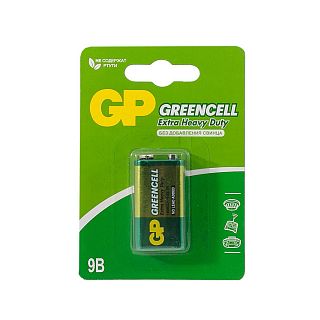 Батарейка GP Greencell 1604GLF-2CR1, типоразмер Крона, 1 шт фото
