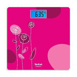 Весы напольные электронные Tefal Classic PP1531V0, до 160 кг, розовые фото