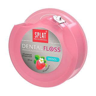 Зубная нить Splat Professional Dental Floss, с ароматом клубники, 30 м фото