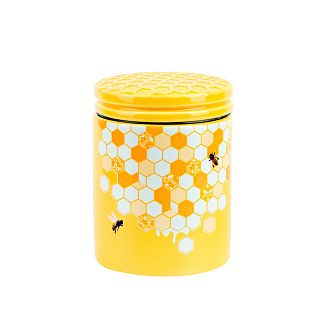 Банка для сыпучих продуктов Dolomite Honey, керамическая, 630 мл, 10 x 10 x 14 см фото