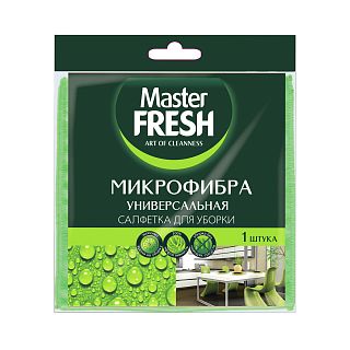 Салфетка универсальная для уборки Master Fresh, микрофибра, 30 x 30 см фото