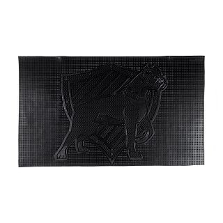 Коврик придверный SunStep Собака, резиновый, 45 x 75 см, черный фото