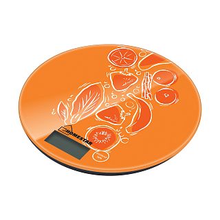 Весы кухонные электронные Homestar HS-3007S, до 7 кг, оранжевые фото