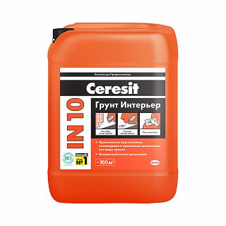 Грунтовка под финишную отделку Ceresit IN 10 Интерьер, зима, 10 л фото