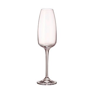 Бокал для шампанского Crystal Bohemia Anser, 290 мл, набор 6 шт фото