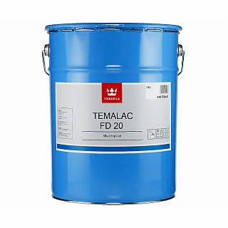 Краска алкидная Tikkurila Temalac FD 20 (Темалак ФД 20) TCH, полуматовая, 18 л фото