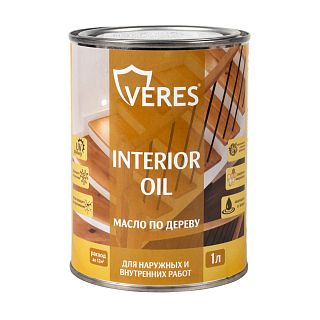 Масло для дерева Veres Interior Oil, 1 л, дуб фото