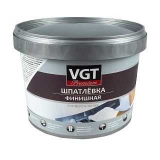 Шпатлевка финишная универсальная VGT Premium, 3,6 кг фото