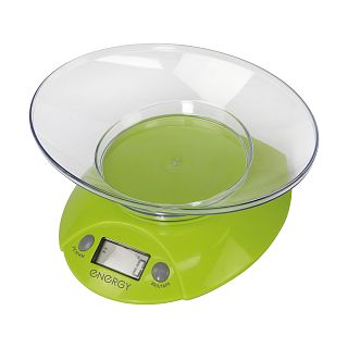 Весы кухонные электронные Energy EN-430, до 5 кг, зеленые фото