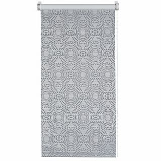 Рулонная штора Decofest Санни светло-серый, блэкаут, 40 x 160 см фото
