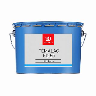 Краска алкидная Tikkurila Temalac FD 50 (Темалак ФД 50) TCL, полуглянцевая, 18 л фото