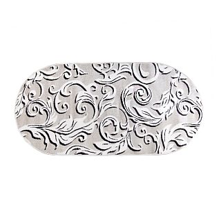 Ковер Люберецкие ковры Альфа 88016/01, овальный, 1 x 2 м, фризе фото