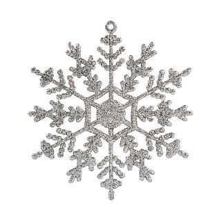 Украшение декоративное новогоднее Волшебная страна Снежинка, 9,7 x 9,7 см, серебро фото