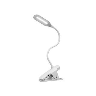Лампа светодиодная настольная Rexant Click, прищепка, 4 Вт, 4000 К, сенсор-диммер, белая фото