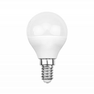 Лампа светодиодная Rexant Шар, Е14, 9,5 Вт, 4000 К, нейтральный свет фото