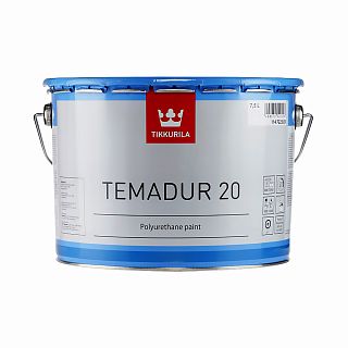 Краска полиуретановая Tikkurila Temadur 20 (Темадур 20) TCL, полуматовая, 7,5 л фото