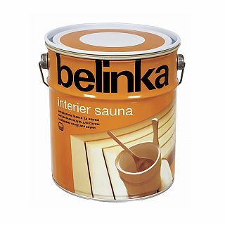 Защитная лазурь для дерева Belinka Interier Sauna, шелковый блеск, 2,5 л, бесцветная фото