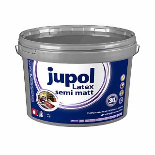 Краска латексная для внутренних работ JUB Jupol Latex Semi Matt, база A 1001, 2 л фото
