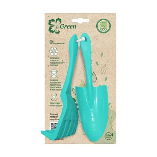 Набор садовых инструментов InGreen for Green Republic, 2 предмета, голубой жасмин фото