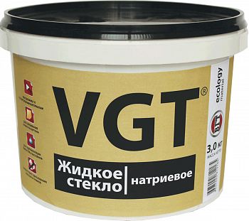 Жидкое стекло VGT, натриевое, 3 кг фото