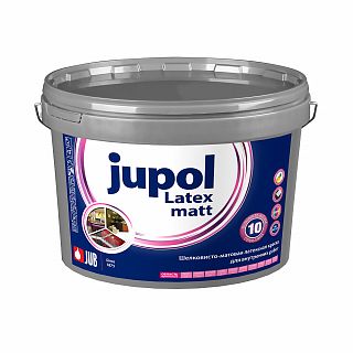 Краска латексная для внутренних работ JUB Jupol Latex Matt, матовая, база A 1001, 2 л фото
