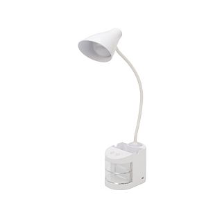 Лампа светодиодная настольная Rexant Click Shift, 6 Вт, 4000 К, сенсор-диммер, ночник, белая фото