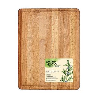 Доска разделочная Sugar&Spice Rosemary, деревянная, 37 x 28 x 1,6 см фото