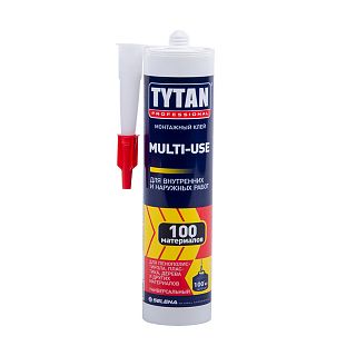 Клей монтажный каучуковый Tytan Professional Multi-Use, 310 мл, бежевый фото
