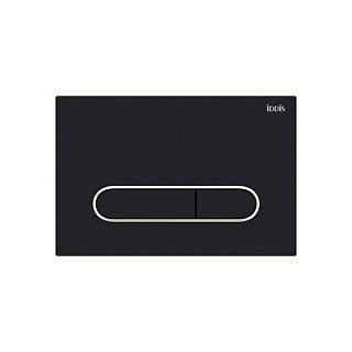 Клавиша для смыва Iddis Unifix, универсальная, 24,5 x 16,5 см, черная матовая фото