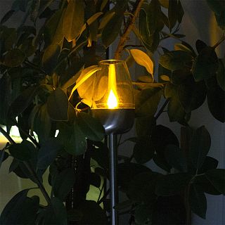 Светильник садовый Старт Сканди, на солнечной батарее, IP44, 6 x 6 x 37 см фото