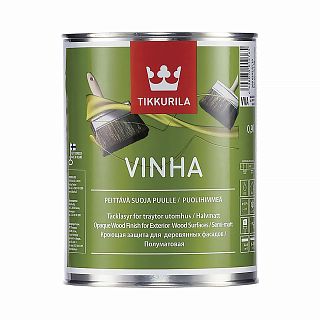 Декоративный антисептик для фасадов Vinha (Винха) TIKKURILA  9л белый (база А) фото