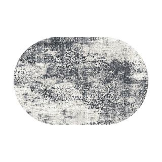Ковер Люберецкие ковры Альфа 88012/55, овальный, 1 x 2 м, фризе фото