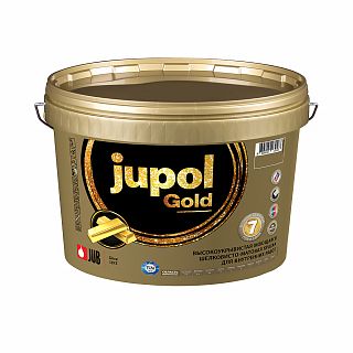 Краска высокоукрывистая моющаяся для внутренних работ JUB Jupol Gold, база A 1001, 15 л фото
