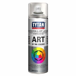Аэрозольный универсальный акриловый лак Tytan Professional Art of the color, глянцевый, 400 мл фото