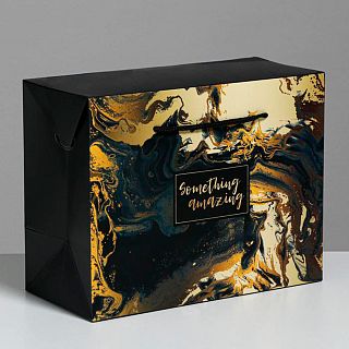 Пакет-коробка подарочный Дарите Счастье Something amazing, 23 x 18 x 11 см фото