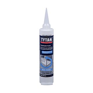 Герметик силиконовый санитарный Tytan Professional, 80 мл, белый фото
