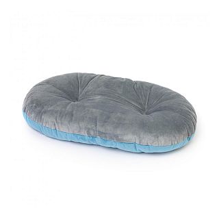Подушка для лежанки Альтернатива, с подушкой, 530 x 350 x 100 мм, серо-голубая фото