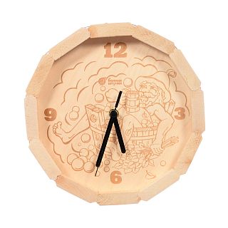 Часы кварцевые для бани и сауны Банные штучки В парилке, 27 х 8 см фото