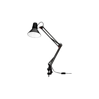 Лампа электрическая настольная Rexant Акцент, с винтовым зажимом, антрацит фото