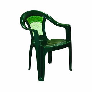 Кресло Альтернатива Малахит, 58,5 x 54 x 80 см, темно-зеленое фото