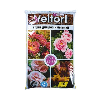 Грунт Veltorf для роз и бегоний, 10 л фото
